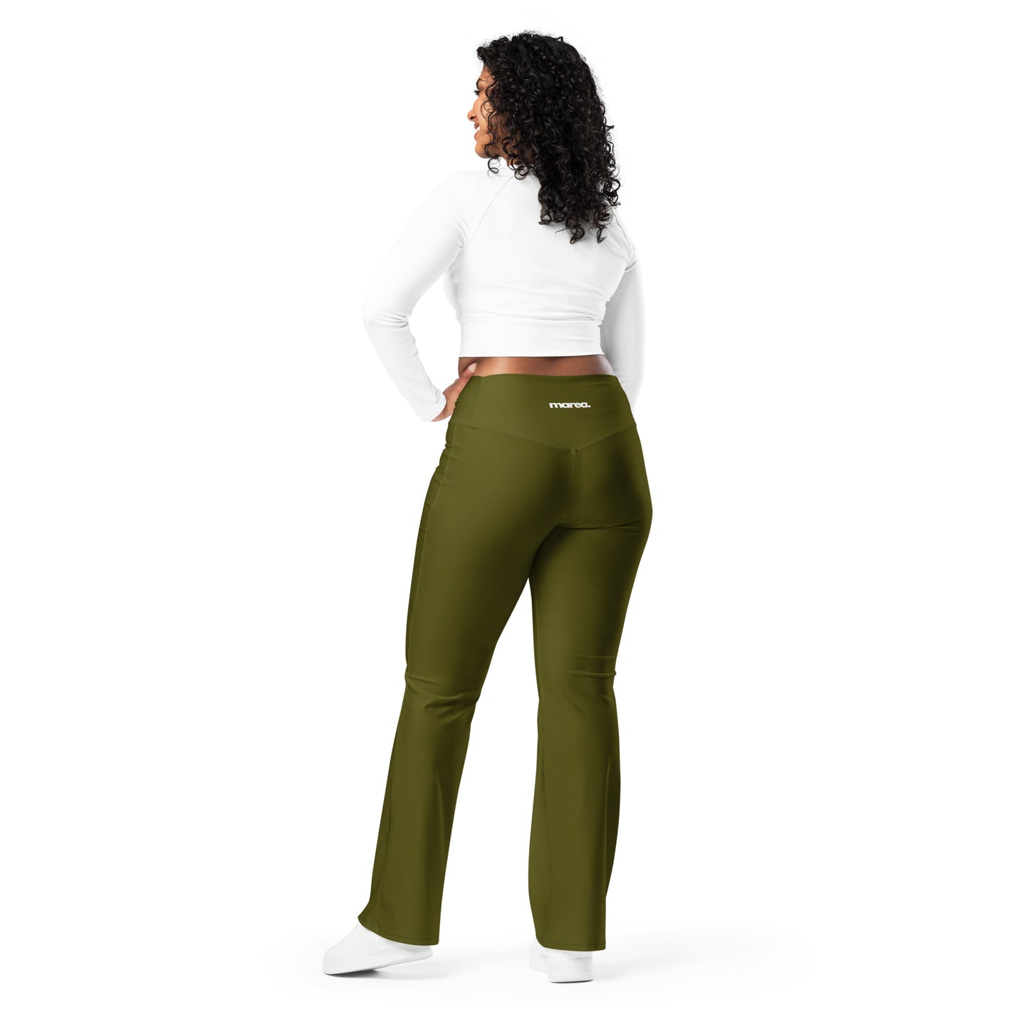 Olive Flare leggings